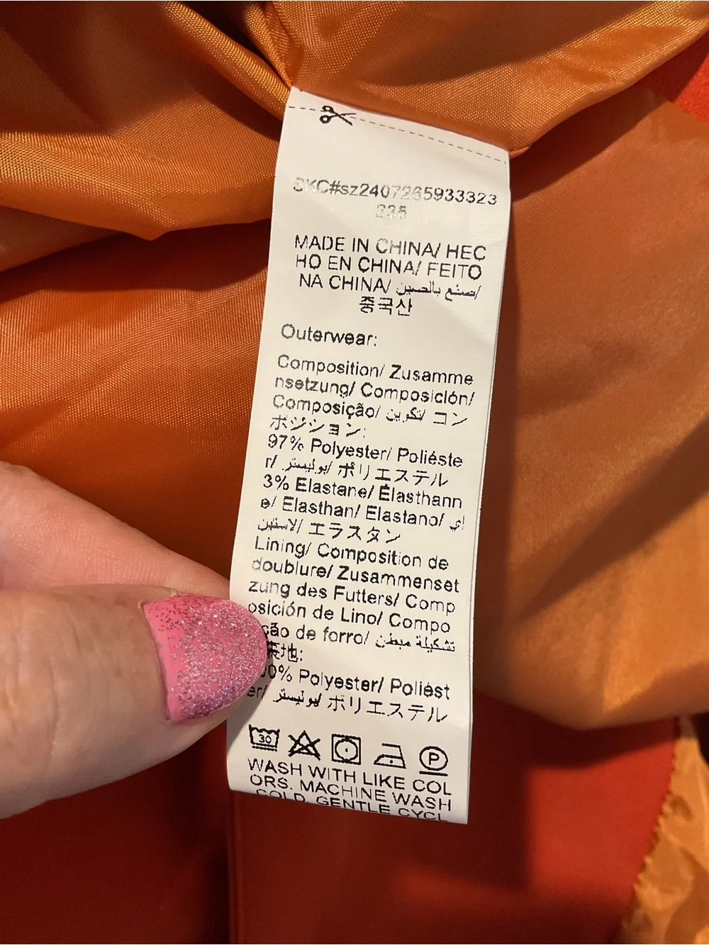 NWOT Gorgeous Bright Orange Boxy Double-Breasted Blazer Suit Jacket sz XL